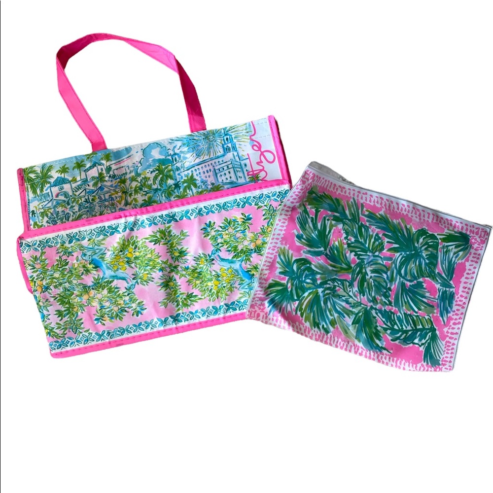 Lilly Pulitzer reusable tote and swim bag